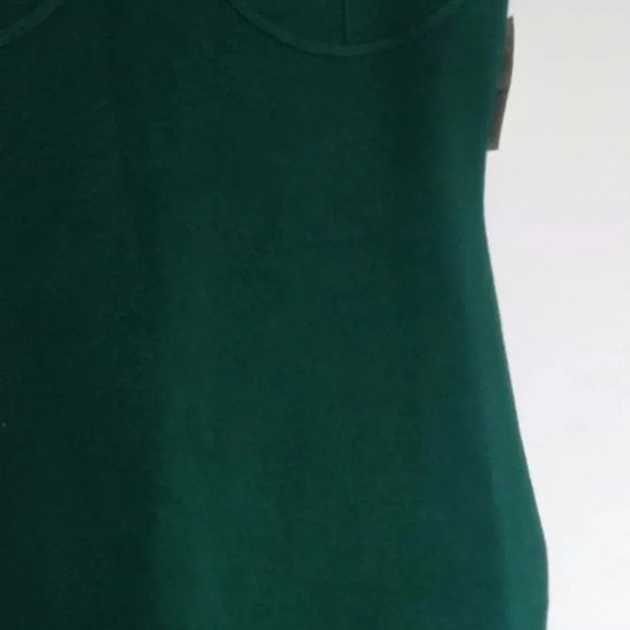 Abercrombie & Fitch Women's emerald green Corset Midi Sweater knit Dress Size M - Picture 8 of 10
